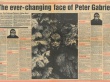Peter Gabriel Melody Maker 1981